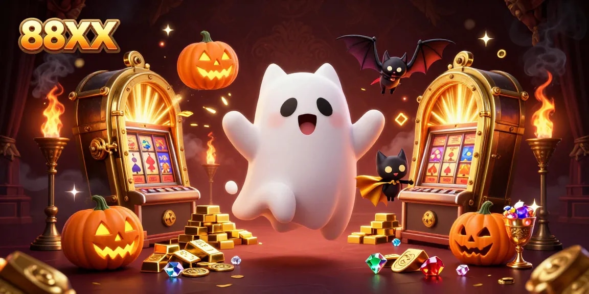 Experience thrilling gaming adventures with 88XX in a vibrant haunted casino!