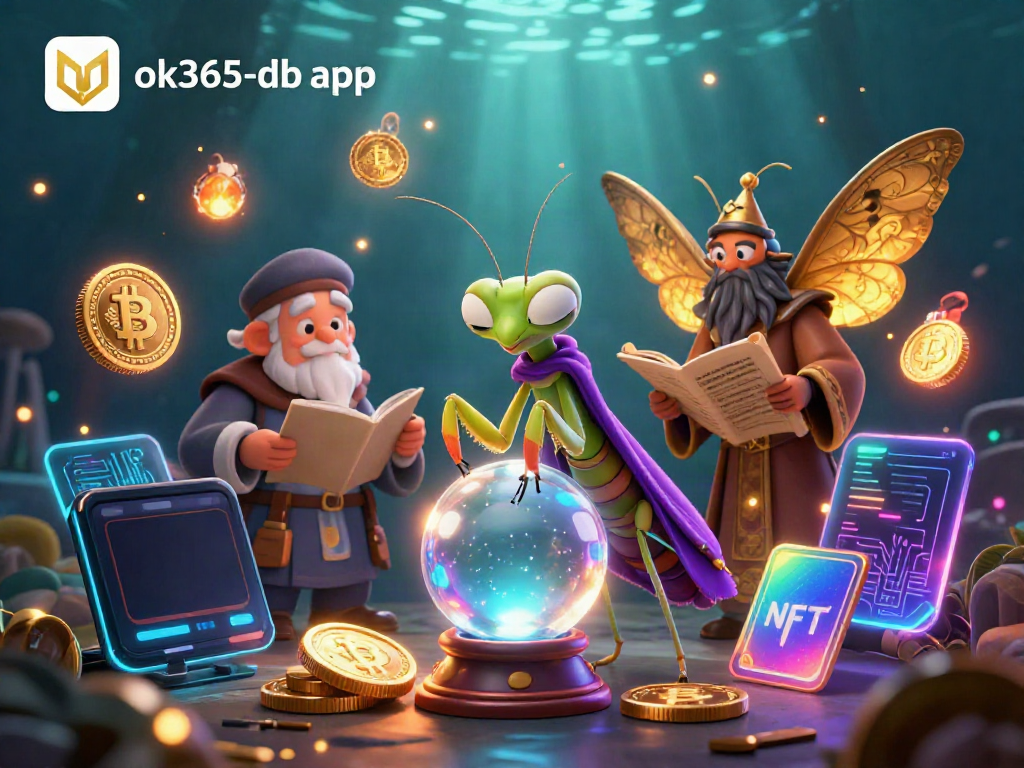 Engage with the magic of gaming at the ok365-db app, featuring mystical characters and vibrant casino elements.
