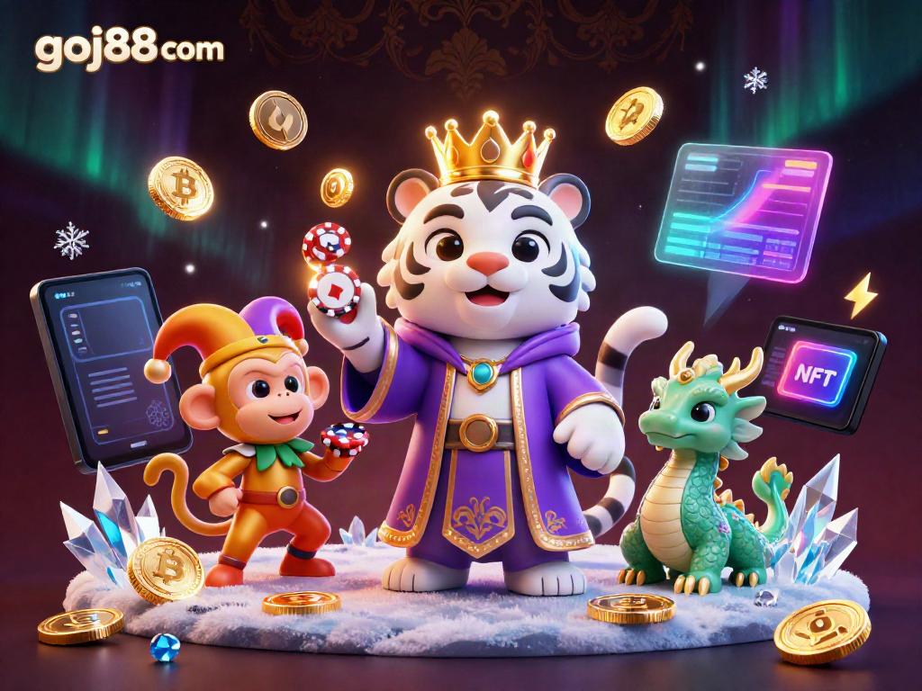 Engage the thrill of winning with goj88 com's vibrant casino atmosphere featuring unique 3D characters.