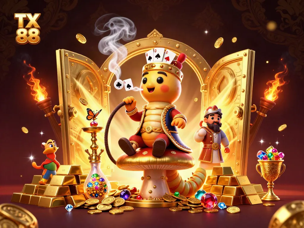 Experience the excitement of TX 88 with rich casino imagery showcasing thrilling games and luxurious elements.