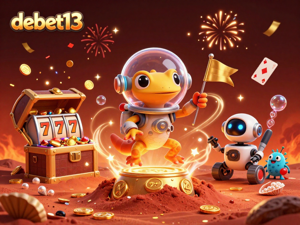 Experience thrilling adventure at debet13 as Martian gecko discovers a hidden casino treasure.