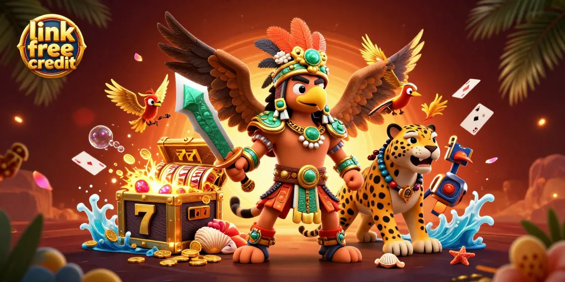 Claim link free credit at online casinos with colorful games and vibrant rewards.