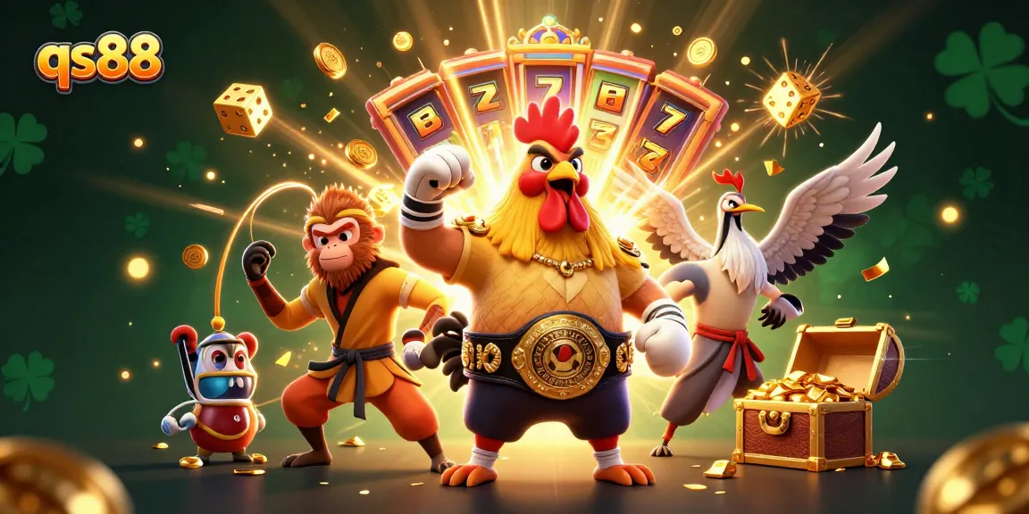 Experience the thrill of qs88 through vibrant slot excitement, featuring a colorful jackpot scene