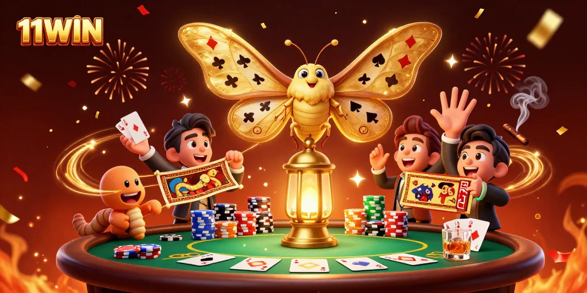 Experience thrilling gameplay at 11WIN with vibrant casino scenes and enchanting illustrations.