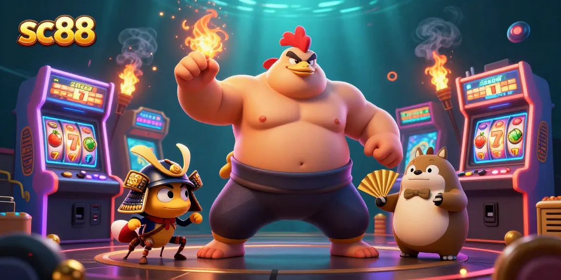 Experience exciting casino dynamics with sc88 featuring a sumo rooster, samurai cricket, and arcade games.