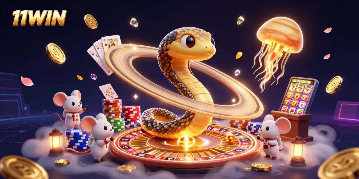 Join the excitement with 11WIN as cosmic characters spin the roulette wheel and place bets!