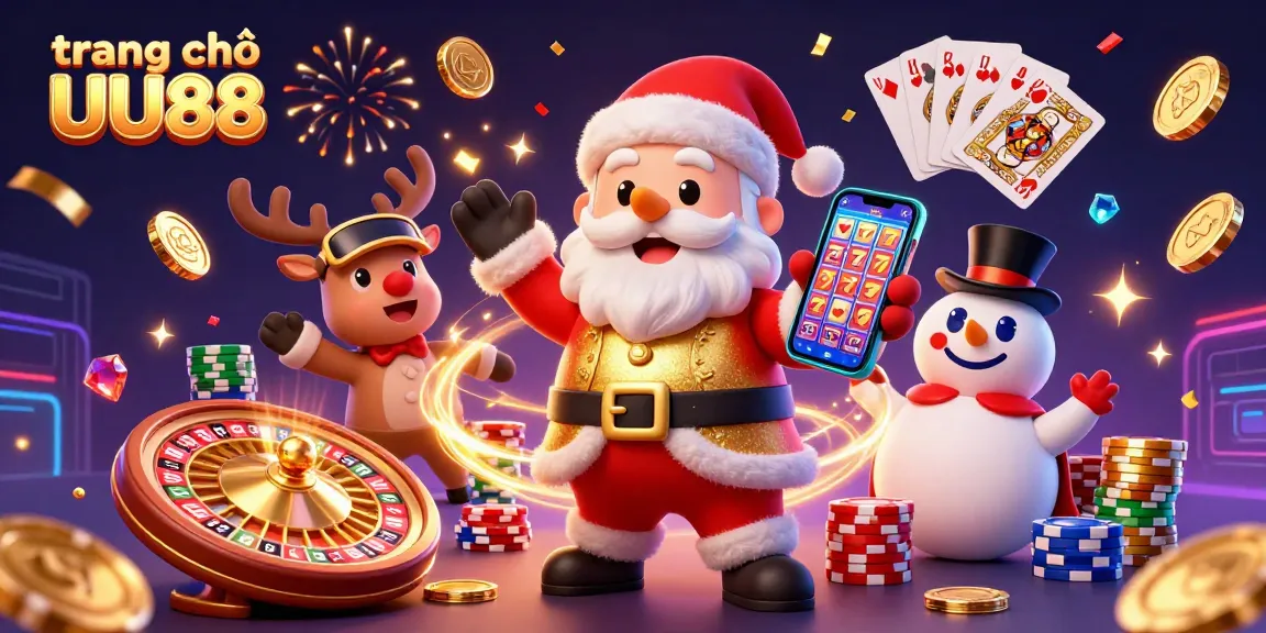 Win big at trang chủ UU88 with vibrant 3D casino characters celebrating jackpots and gaming excitement.